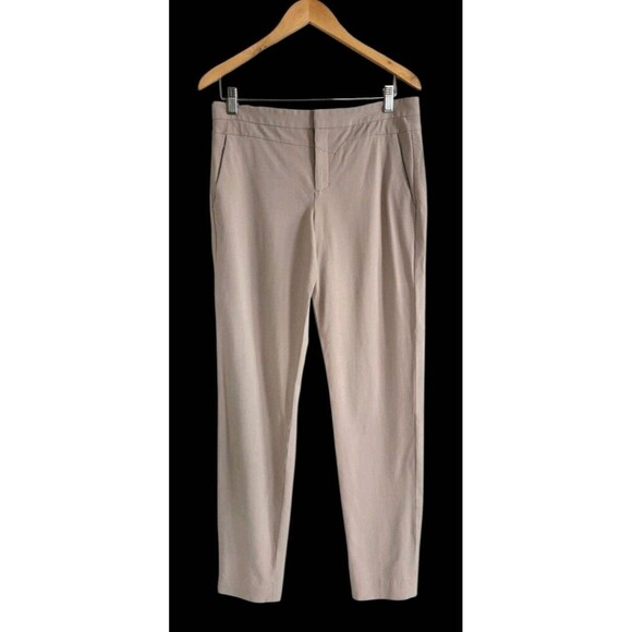 Helmut Lang Dress Pants Women's 6 Mauve Wool Spandex Straight Leg Pockets - Picture 1 of 9